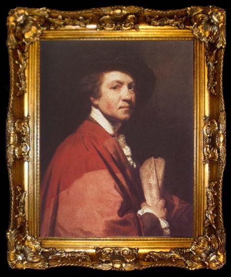 framed  Sir Joshua Reynolds Self-Portrait, ta009-2